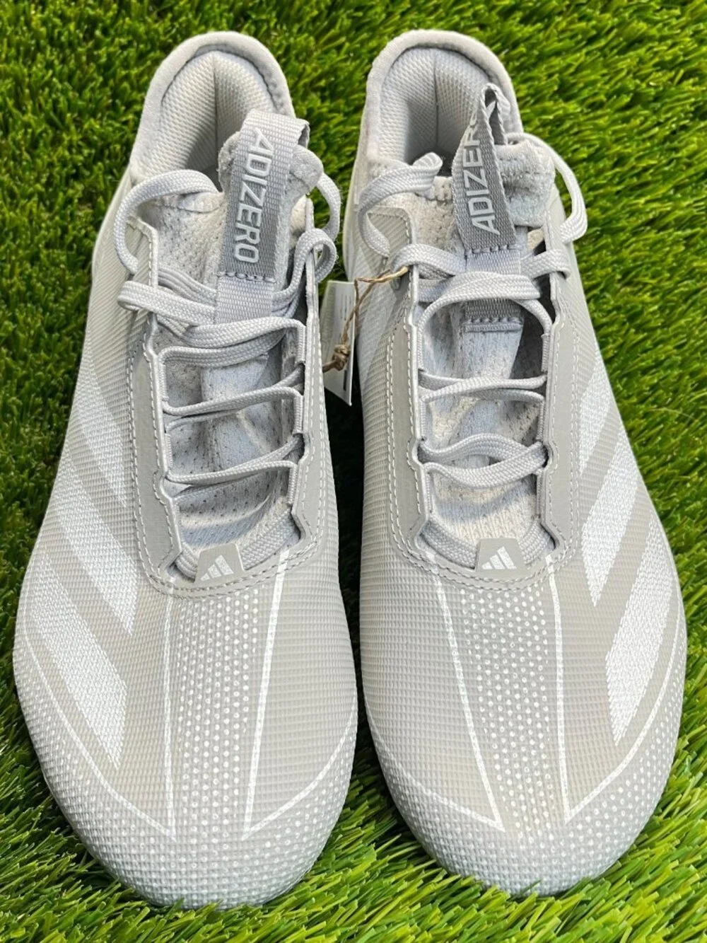 Adidas Adizero Electric.1 Mens Size‎ 8 Gray Silver Running Football Cleats